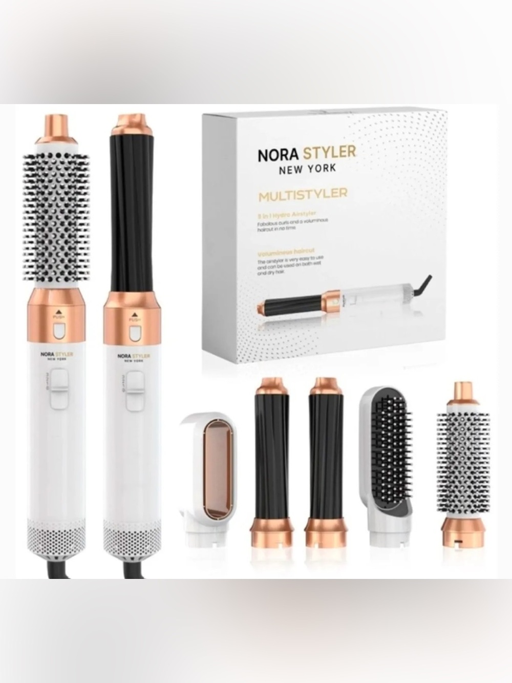 Multistyler 5-in-1 Hair Styler - White & Rose Gold